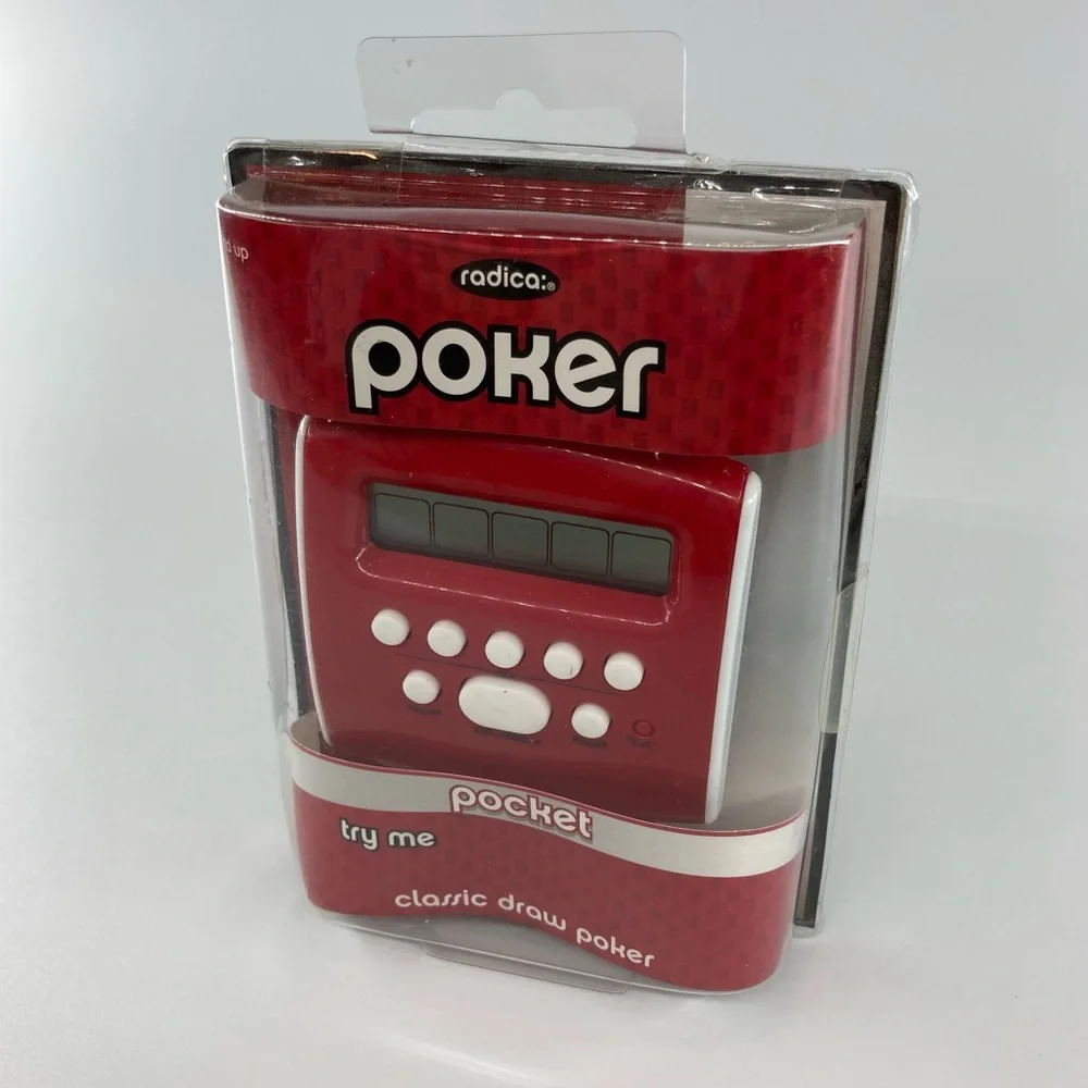 New Radica Mattel Poker Classic Draw Handheld Game